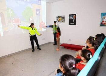 Selçuklu’da trafik bilinci küçük yaşta aşılanıyor