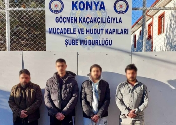 Göçmen kaçakçıları Konya Polisinden kaçamadı: 4 şüpheli yakalandı