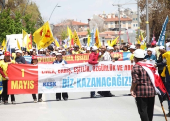 Konya’da 1 Mayıs kutlaması