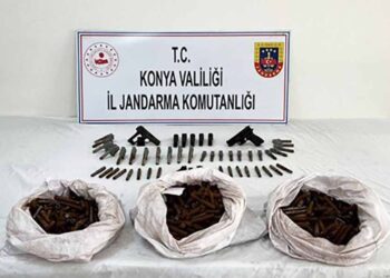 Beyşehir’de bağ evine operasyon: 1388 tabanca namlusu ele geçirildi
