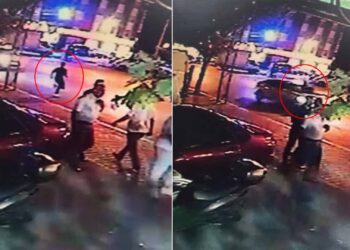 Meram’da yolun karşısına geçmek isteyen çocuğa iki otomobil çarptı