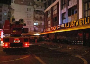 Konya’da klima motorunun patlaması sonucu etliekmekçide yangın çıktı