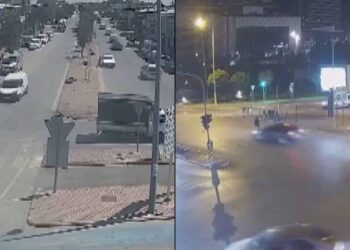 Konya’da Meram ve Karatay’da kaza anları kameraya yansıdı