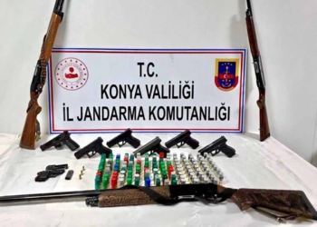 Konya’da jandarmadan silah operasyonu