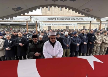 Konya şehidi Fatih Oral son yolculuğuna uğurlandı