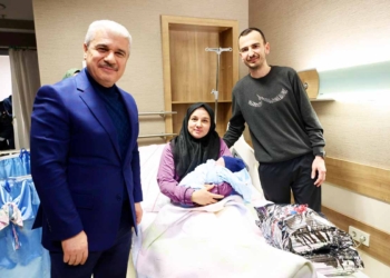 Konya’da 2026’nın ilk bebeği Alparslan oldu