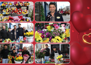 Konya’da çiçekçilerde Sevgililer Günü yoğunluğu