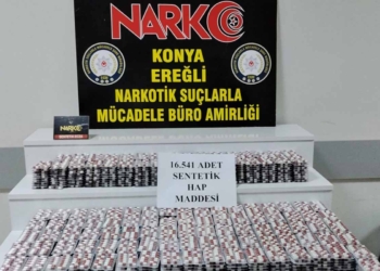 Ereğli’de uyuşturucu operasyonu: 16 bin 541 sentetik ecza ele geçirildi