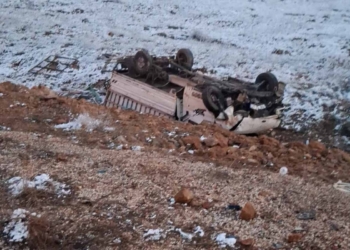 Beyşehir’de kamyonet şarampole devrildi: 4 yaralı