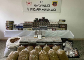 Konya’da tütün kaçakçılarına jandarma darbesi