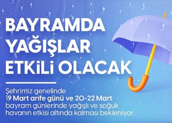Konya’da bayramda yağış uyarısı