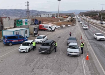 Konya yolunda bayram denetimi