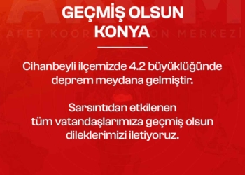 Cihanbeyli’de deprem oldu