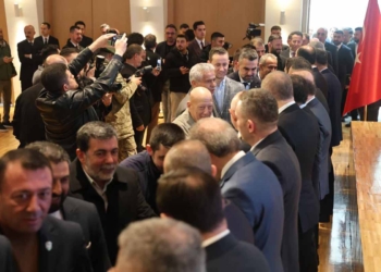 Konya protokolünden bayramlaşma merasimi