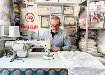 Konya’da dördüncü kuşak yorgancı aile mesleğini sürdürüyor