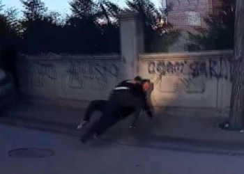 Konya’da trafikte kavga: O anlar kask kamerasına yansıdı