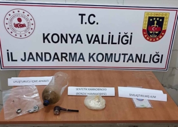 Konya’da jandarmadan uyuşturucu operasyonu