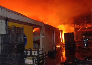 Antalya-Konya kara yolunda tesiste yangın çıktı