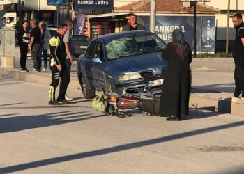Ereğli’de otomobil ile motosiklet çarpıştı: 1 yaralı