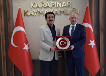 İl Emniyet Müdürü Maksut Yüksek’ten Karapınar Kaymakamı Şenol Öztürk’e ziyaret