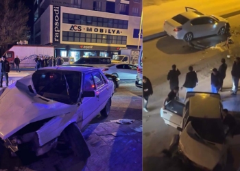Karapınar’da kontrolden çıkan otomobil karşı şeride geçti: 1 yaralı