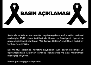 Konya İl Kultur ve Turizm Müdürlüğü'nün açıklaması.