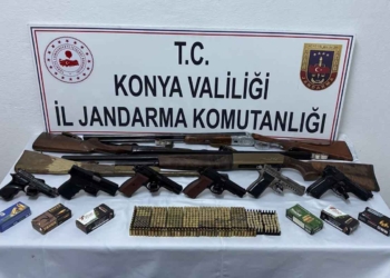 Konya’da silah operasyonu: 3 kişi tutuklandı