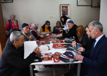 Akşehir’de şehit yakınlarından 3 boyutlu rölyef çalışması