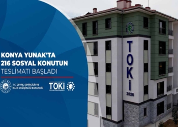 Yunak’ta 216 sosyal konut hak sahiplerine teslim ediliyor
