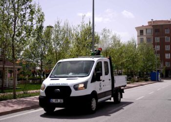 Karatay’da bayram öncesi yoğun ilaçlama mesaisi
