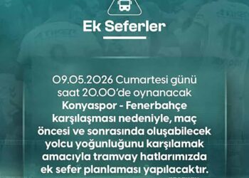 Konya AKOM’dan Konyaspor-Fenerbahçe maçı için ek sefer duyurusu