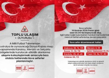 Milli maç için toplu ulaşımda ilave sefer düzenlemesi