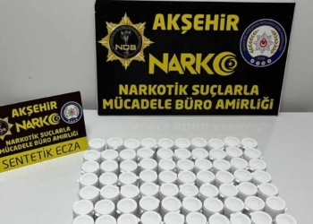 Akşehir’de otobüse uyuşturucu operasyonu: 5 bin hap ele geçirildi
