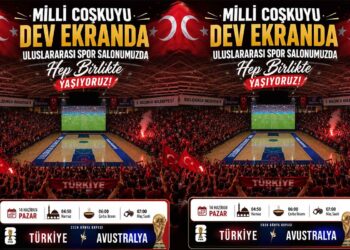 Selçuklu’da milli maç heyecanı dev ekranda yaşanacak
