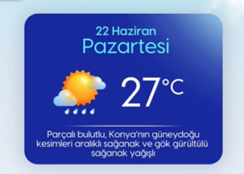 Konya’da hafta boyunca parçalı bulutlu hava etkili olacak