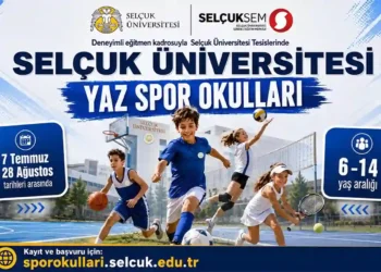 Selçuk Üniversitesi’nden çocuklara yaz spor okulu
