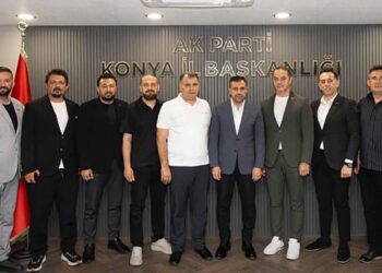 TÜGİK Konya’dan AK Parti Konya İl Başkanı Özgökçen’e nezaket ziyareti