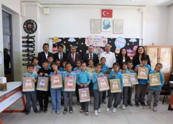 Çumra’da karne heyecanına protokol de eşlik etti