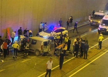 Konya’da alt geçitte zincirleme kaza: 7 yaralı