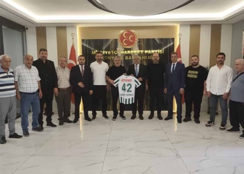 Konyaspor yönetiminden MHP Konya İl Başkanlığı’na hayırlı olsun ziyareti