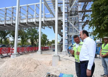 Konya’da 66 milyon liralık yaya üst geçidinde sona gelindi