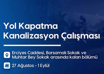 Konya’da Kanal Caddesi’nde 6 günlük yol kapatma
