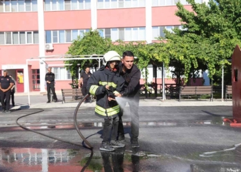 Konya’da Zeynel’in itfaiyeci olma hayali gerçek oldu