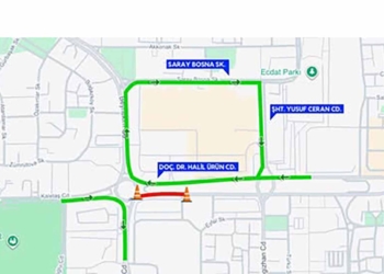 Konya’da doğalgaz çalışması: Cadde 2 gün trafiğe kapalı olacak