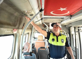 Konya’da toplu taşımada klima ve sürücü kartı denetimi