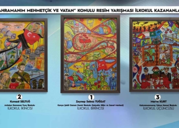 Konya’nın öğrencisi Mehmetçik sevgisini resmetti, Türkiye birincisi oldu