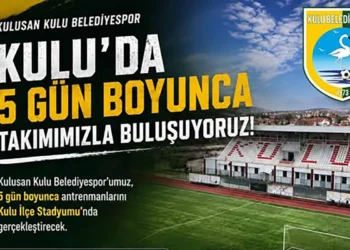 Kulu Belediyespor 5 gün boyunca Kulu’da taraftarıyla buluşacak