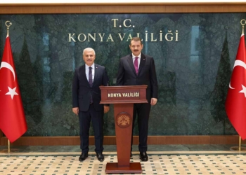 Milli Savunma Bakan Yardımcısı Ayhan’dan Konya Valisi Akın’a ziyaret