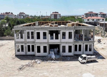 Karatay’da İstiklal Polis Merkezi’nin inşaatı sürüyor