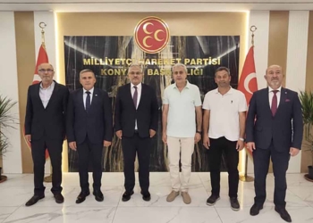 MHP Konya İl Başkanlığı’na hayırlı olsun ziyaretleri sürüyor